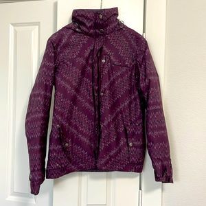 Purple ski jacket!